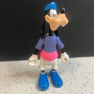 Vintage 1989 ARCO DISNEY Skateboarder Goofy Fully Poseable Figure Baseball Hat